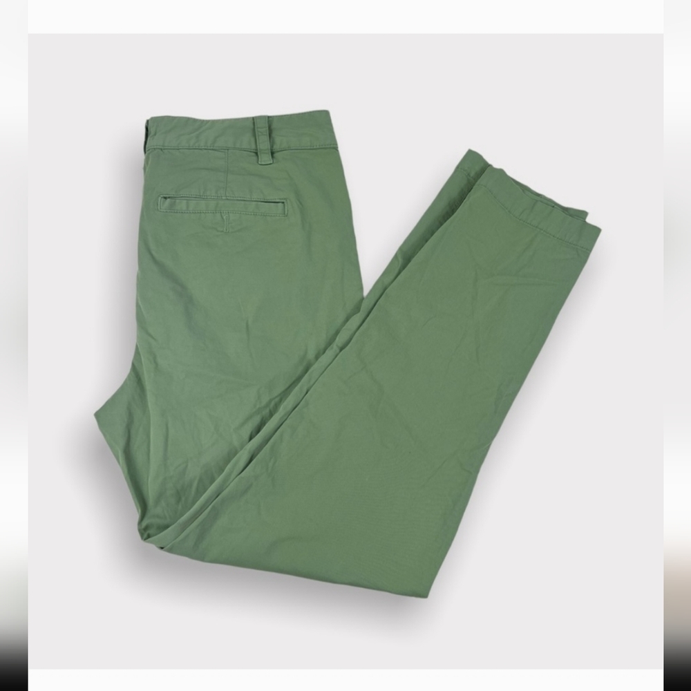Anthropologie Sage Green Straight Leg Chino Pants